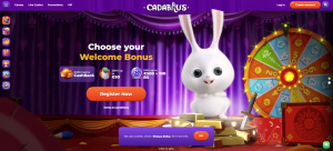 Cadabrus Casino home page