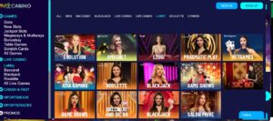 art casino live games