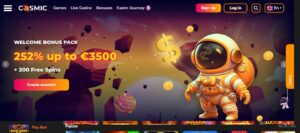 cosmic slot casino home