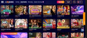 cosmic slot casino live casino