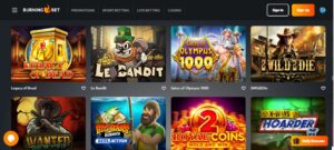 burningbet casino games