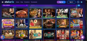 stelario casino live games