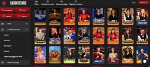 casinostars live games