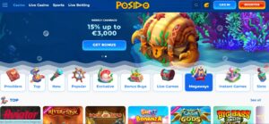 posido casino home