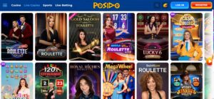 posido casino live games